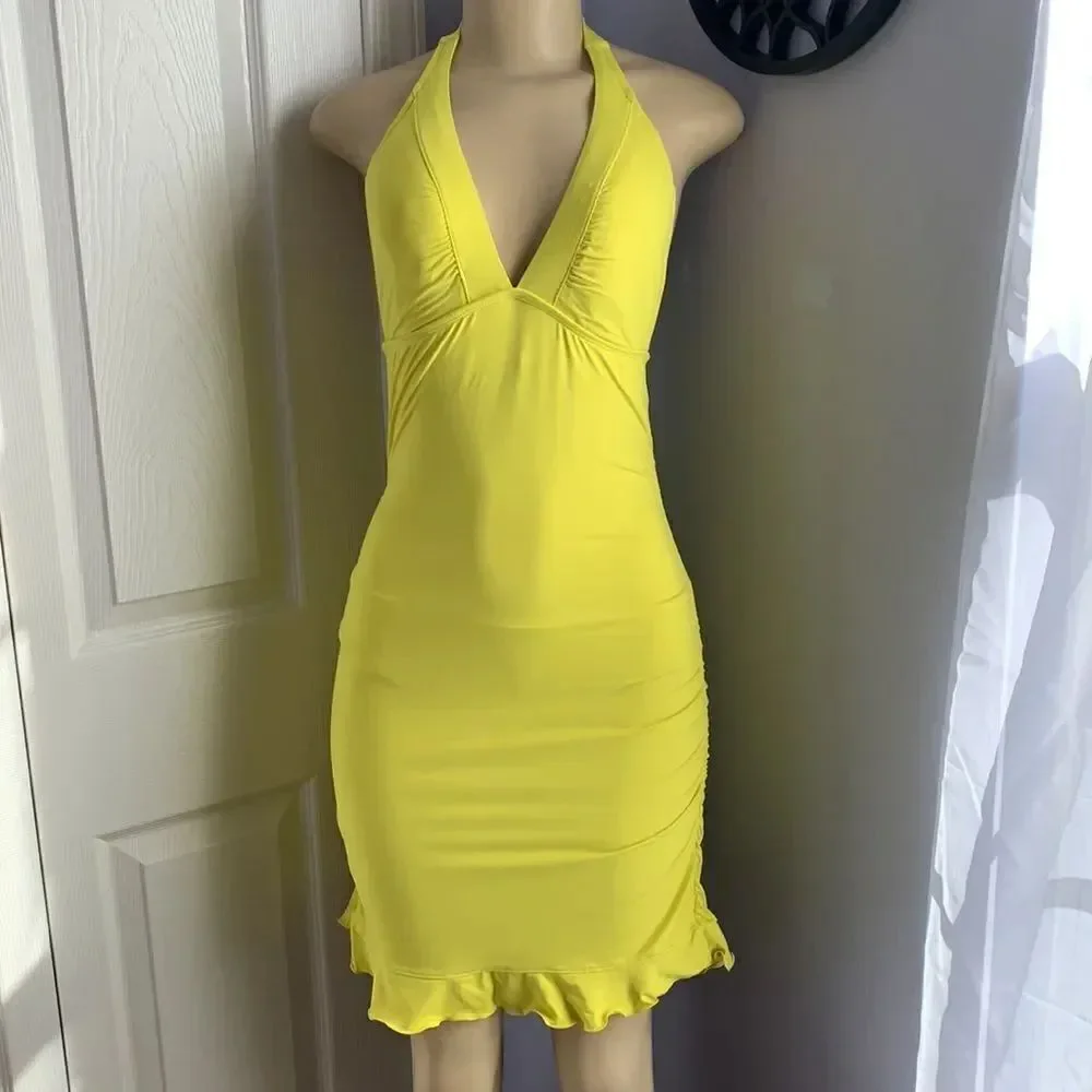 Athleta Swimdress Swimsuit Swimwear Bathing Suit YELLOW RARE! 🔥
